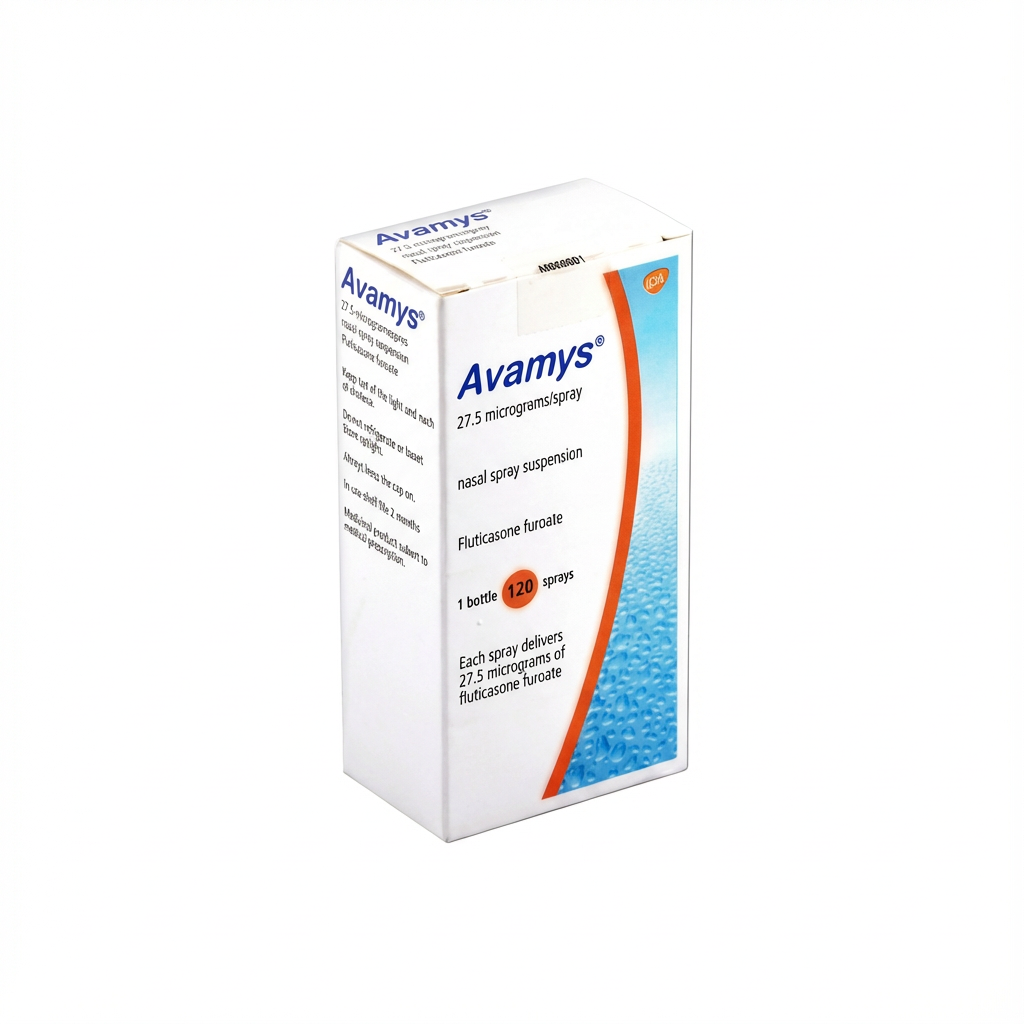 Avamys nasal spray outer packaging box