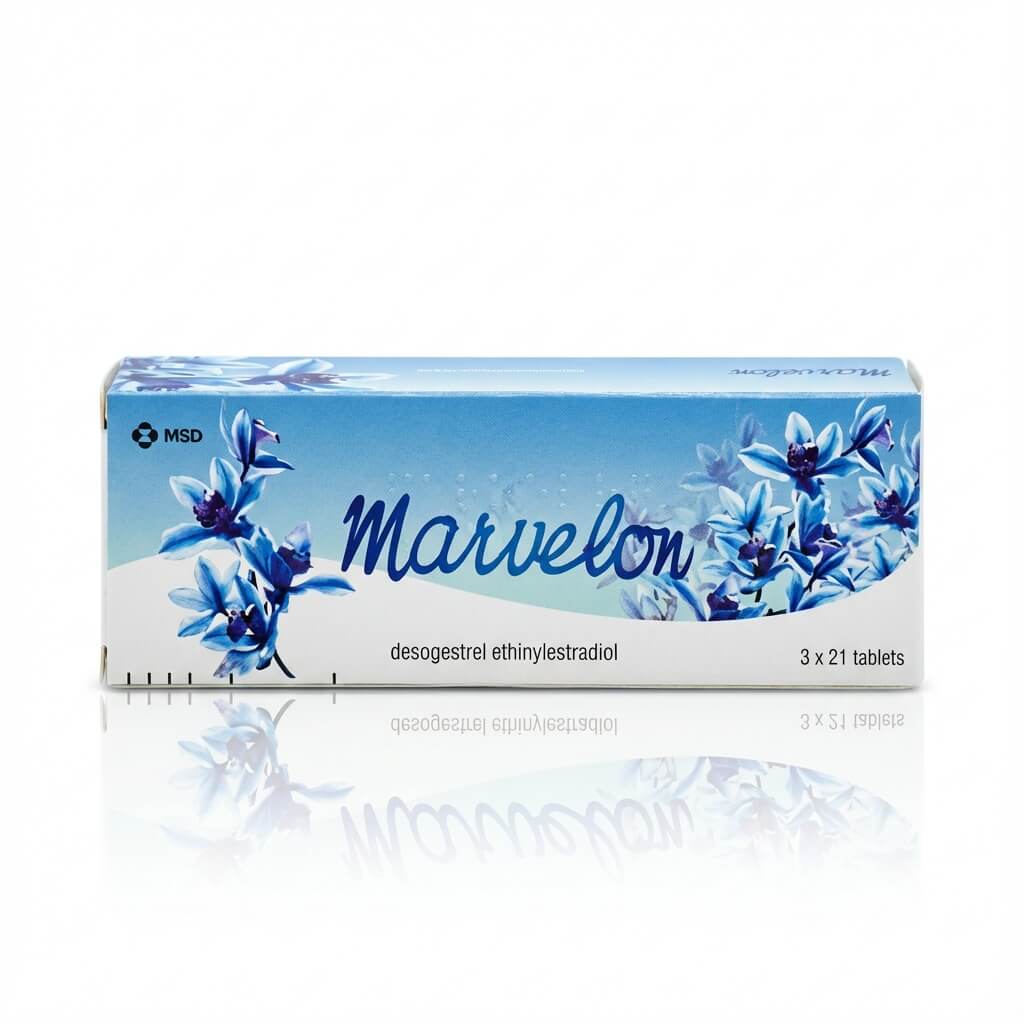 Marvelon 21-tablet pack front view