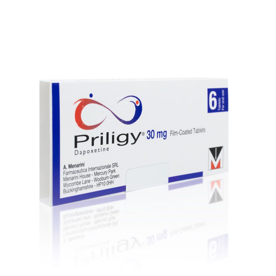 Priligy 60mg film-coated tablet pack