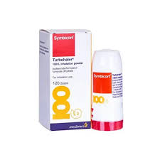 Front view of Symbicort Turbohaler 100/6 inhaler