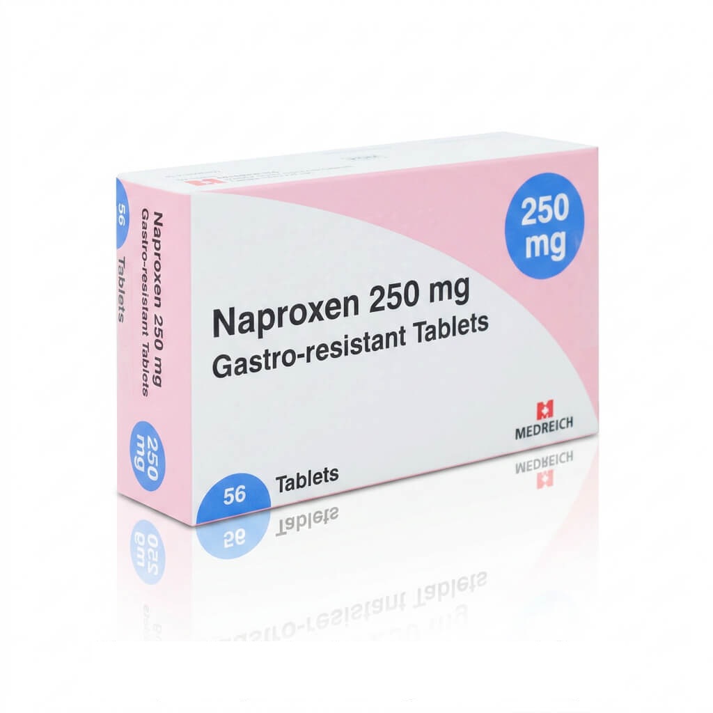 Naproxen 250mg tablets blister pack