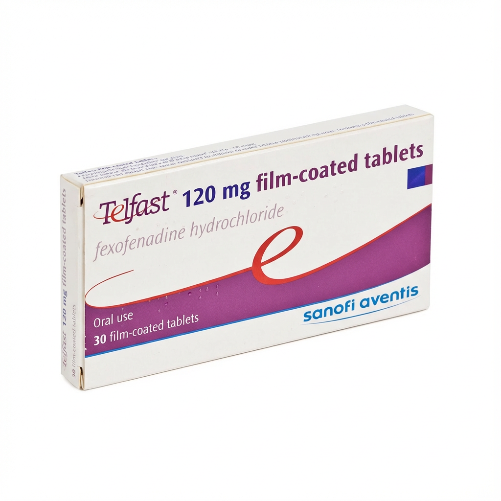 Telfast 120mg tablet packaging